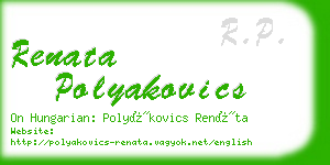 renata polyakovics business card